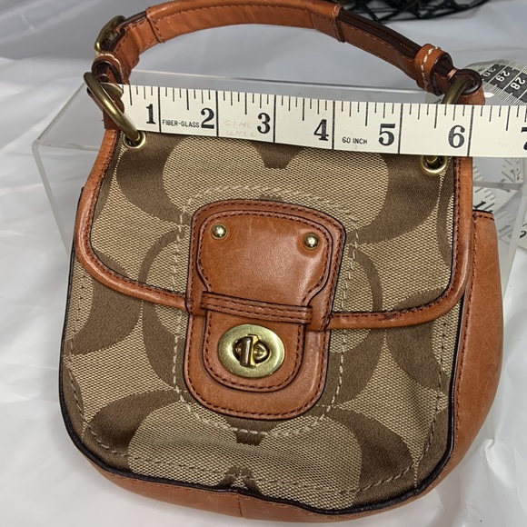 Coach Vintage Authentic Leather and Canvas Bag - Picture 3 of 10